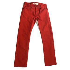 Levi's Bold Red Slim Straight Jeans